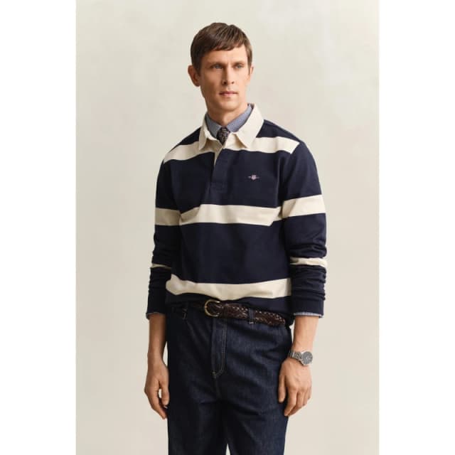 Gant Long sleeve polo shirt Gant Rugger Bleu Male S 2065100-433