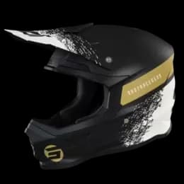 SHOT Furious Roll Black Gold Mat Offroad Helmet S