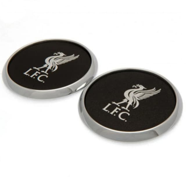 Liverpool FC Round Coaster Set Pack of 2 Black