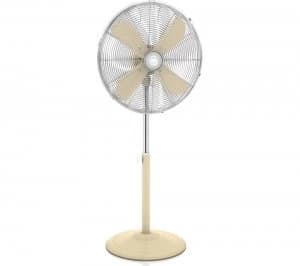 Swan Retro 16" Pedestal Fan - Cream,