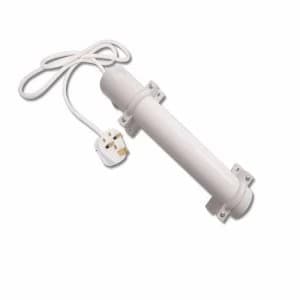 Eterna White IP44 Electric Thermostatic Tubular Heater - 1 Foot 60W