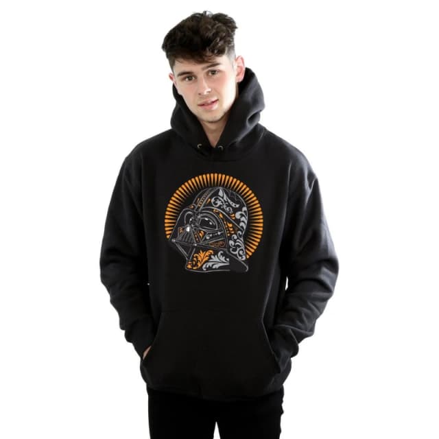 Star Wars Star Wars Men Darth Vader Dia De Los Muertos Hoodie in Black Size: Small Black S Male 5057245906166