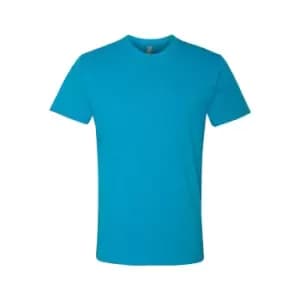 Next Level Adults Unisex CVC Crew Neck T-Shirt (L) (Turquoise)