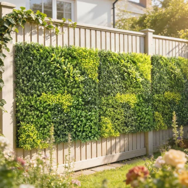 OUTSUNNY Artificial Grass Wall Panel, Greenery Wall, 100x100 cm, Green Size: 100cm x 100cm Green Unisex 100cm x 100 cm