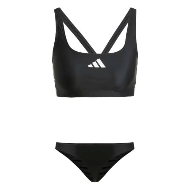 Womens V-back Two Piece Swimsuit adidas 3-Stripes Noir Female 40