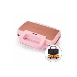 Tower T27036PNK Cavaletto Pink Sandwich Maker with Deep Fill Ridg...
