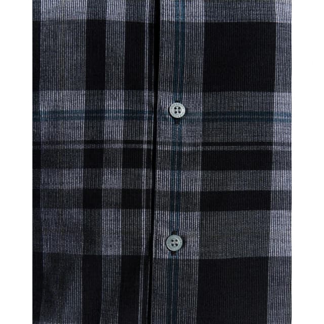 Lyle and Scott Mens Long Sleeve Corduroy Shirt Jet Black/White male XS