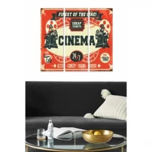 MDF215677222 Multicolor Decorative MDF Painting (3 Pieces)