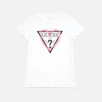 Guess Girls Short Sleeved T-Shirt - True White - 10 Years