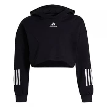 adidas XFG Cropped Hoodie Girls - Black/Blush