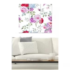 MDF69618895 Multicolor Decorative MDF Painting (3 Pieces)