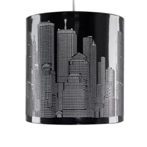 Skyline Pendant Shade in Black