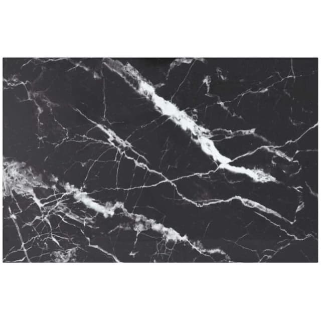 VIDAXL Vidaxl - Table Top Black 100x62cm 8mm Tempered Glass with Marble Design 8720286056073