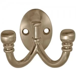 Select Hardware Ball End Double Robe Hook 1 Pack