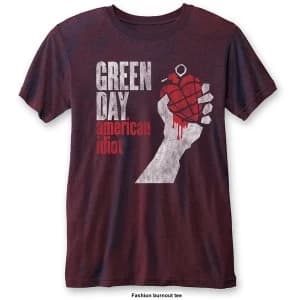 Green Day - American Idiot Vintage Unisex Large T-Shirt - Blue,Red