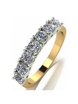 Love Diamond 18Ct White Gold 1Ct Diamond Total 1/2 Eternity Ring