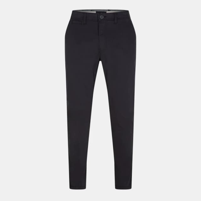 Threadbare Threadbare Men 'Castello' Cotton Slim Fit Chino Trousers With Stretch in Black Size: 30R Black 30R Male 7625914383877