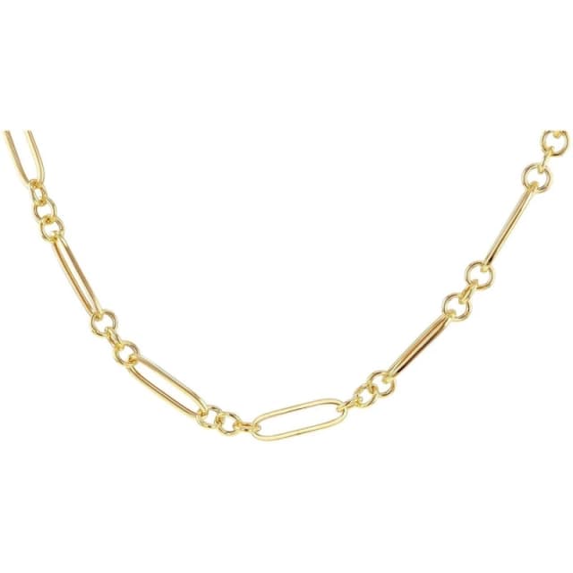 Be You 9ct Gold Hollow Figaro Paper Chain Yellow Gold female 20in