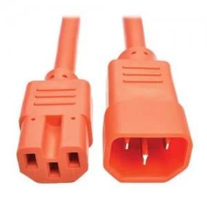 Tripp Lite Power Cord C14 To C15 Heavy Duty 15a 250v 14 Awg 6ft Orange