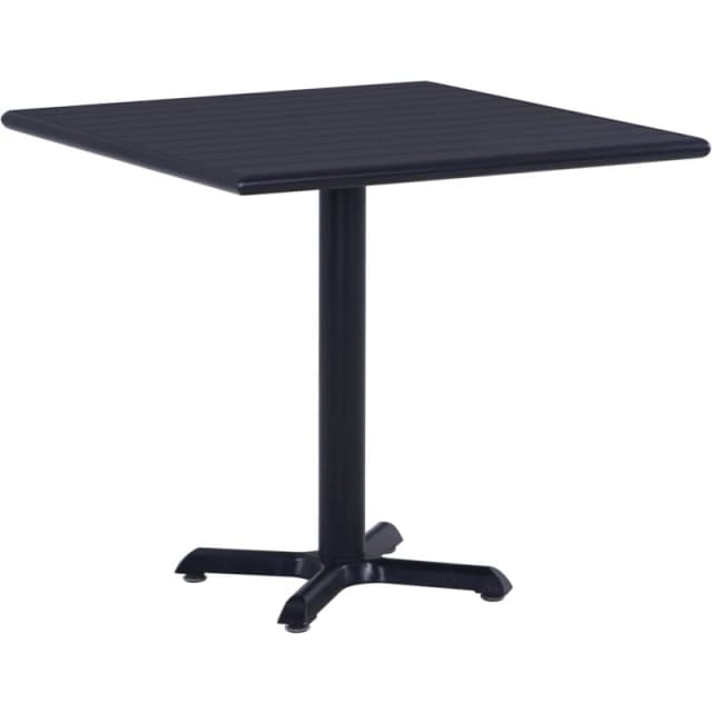 VIDAXL Garden Table Black 80x80x75cm Vidaxl 8719883872216