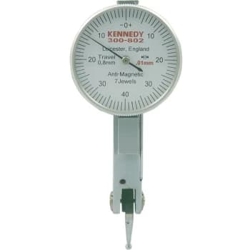 Lever Dial Gauge 0.8X0.01MMX0-40-0 Jewelled - Kennedy