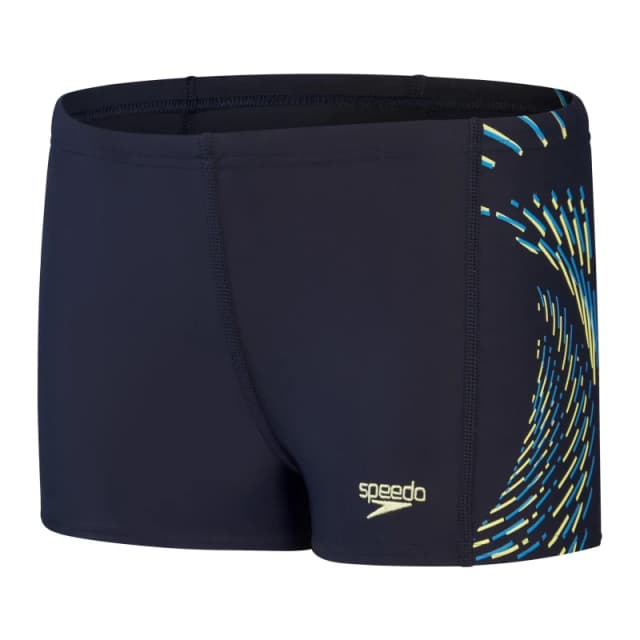 Speedo HyperBoom Panel Aquashort Juniors Boys - Black 11 - 12 Years