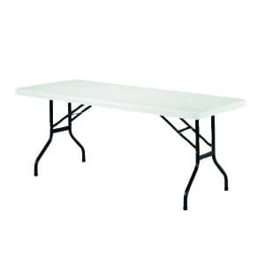 Jemini 1220mm Folding Rectangular Table White KF72328