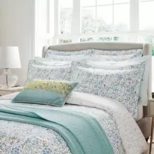 V&A Samara Super Kingsize Duvet Cover, Aqua