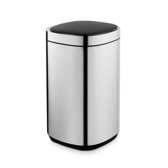 Swan Swan 30L Square Sensor Bin Silver - Swan Silver HR82701