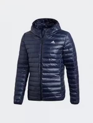 adidas Varilite Hooded Down Jacket, Green Size M Men