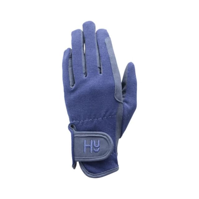 Hy Logo Riding Gloves in Mid Navy Size: Small Mid Navy Unisex S