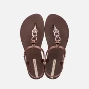 Ipanema Womens Charm Links Sandals - Bronze - UK 3