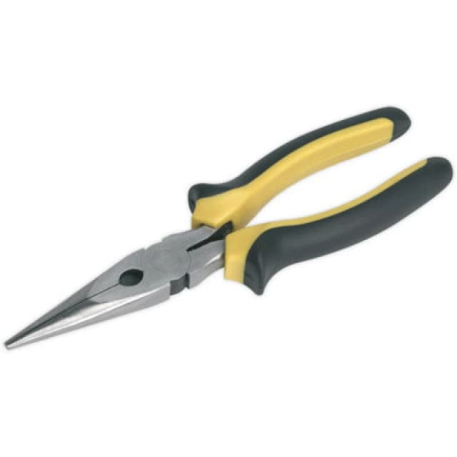 Loops 200mm Long Nose Pliers - Comfort Grip - Corrosion Resistant - Hardened Steel Metallics