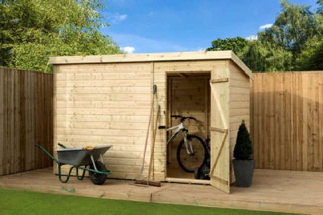 Empire Sheds Empire 1000 Pent 6X6 Pressure Treated Tongue And Groove Wooden Garden Shed Door Right (6' X 6' / 6ft X 6ft) (6X6)