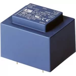 Block VC 10/2/12 PCB mount transformer 1 x 230 V 2 x 12 V AC 10 VA 416 mA