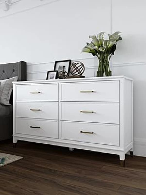 Cosmoliving By Cosmopolitan Westerleigh 6 Drawer Dresser White WUMGU Unisex