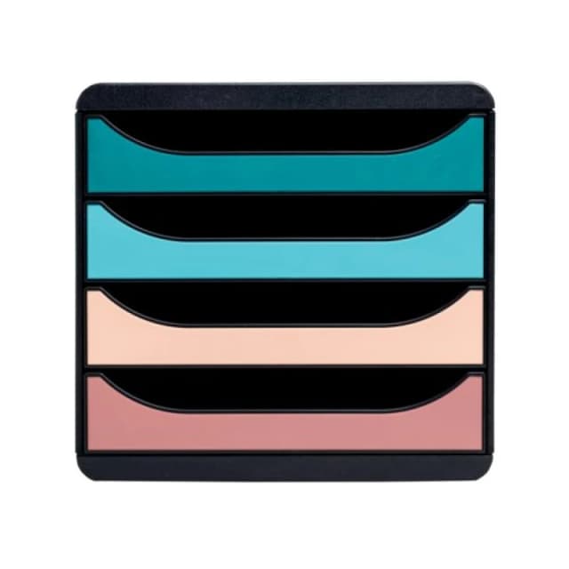 Skandi Exacompta Skandi Big Box Recycled 4 Drawer Set Assorted 310606D 310606D