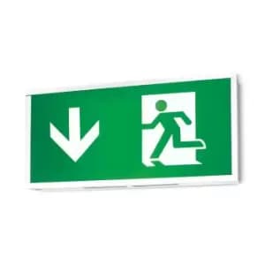 JCC Aluminium Emergency Exit Box 3M IP20 191x395mm 1800mAh with Legend - JC50303