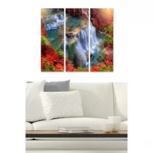 MDF246910567 Multicolor Decorative MDF Painting (3 Pieces)