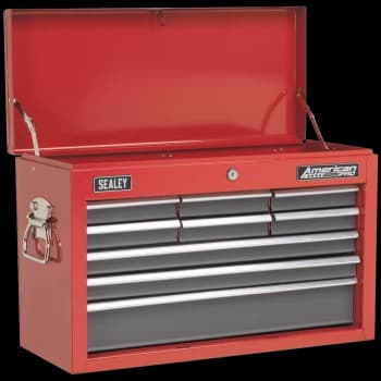 Sealey American Pro 9 Drawer Tool Chest Red / Grey