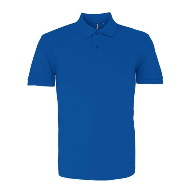 Asquith & Fox Mens Plain Short Sleeve Polo Shirt in Royal Size: Small Royal Male S