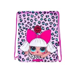 Hype Leopard LOL Surprise Diva Drawstring Bag (One Size) (Pink)