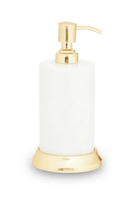 Premier Housewares Mako White Marble Lotion Dispenser White