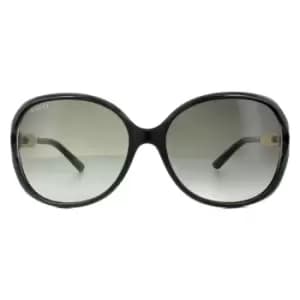 Fashion Black Gold Grey Gradient Sunglasses