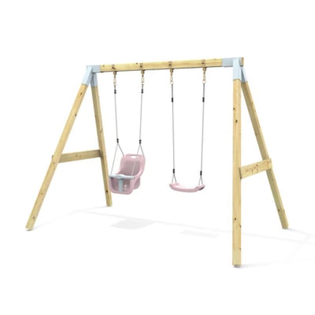 Rebo Premium Double Swing - Standard And Baby Dusky Pink