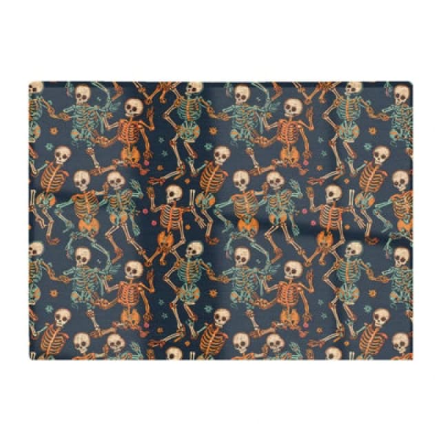 Warren Reed Designer Dancing Skeletons Glass Chopping Board