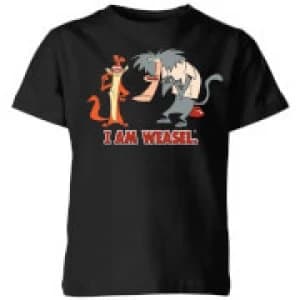 I Am Weasel Characters Kids T-Shirt - Black - 11-12 Years