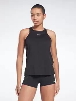 Reebok United By Fitness Perforated Tank Top, Black, Size L, Women