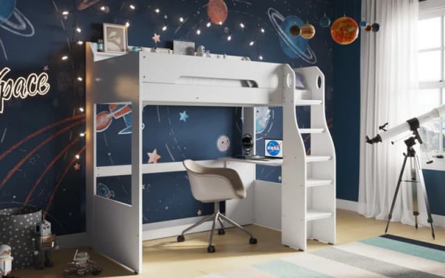 Flair Cosmic High Sleeper Bed White