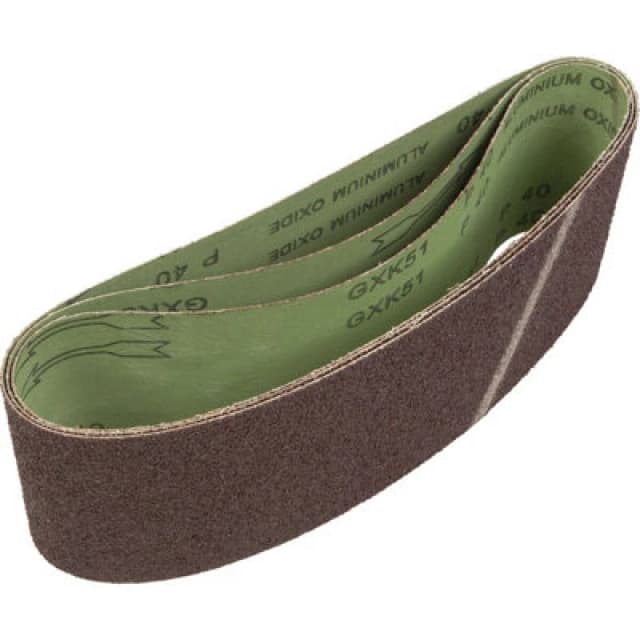 Loops 3 PACK - 100mm x 610mm Sanding Belts - 40 Grit Premium Cloth Backed Grind Loop Multi